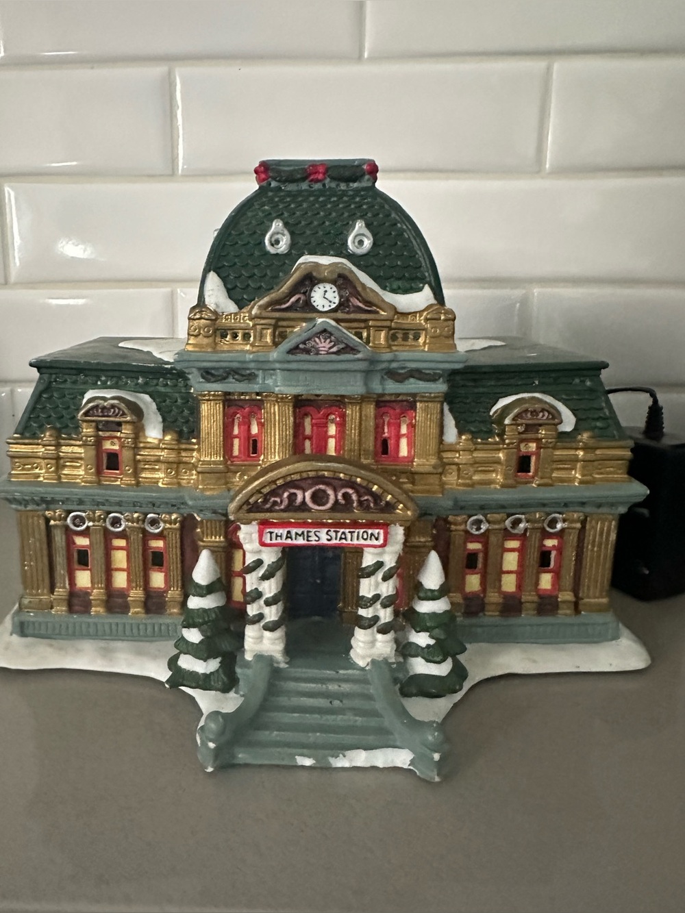 Thames station Christmas village house!